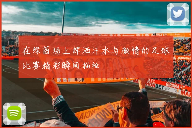 在绿茵场上挥洒汗水与激情的足球比赛精彩瞬间描绘